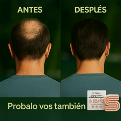Shampoo Sólido para Crecimiento y Fortalecimiento del Cabello | Proteína de Agua de Arroz